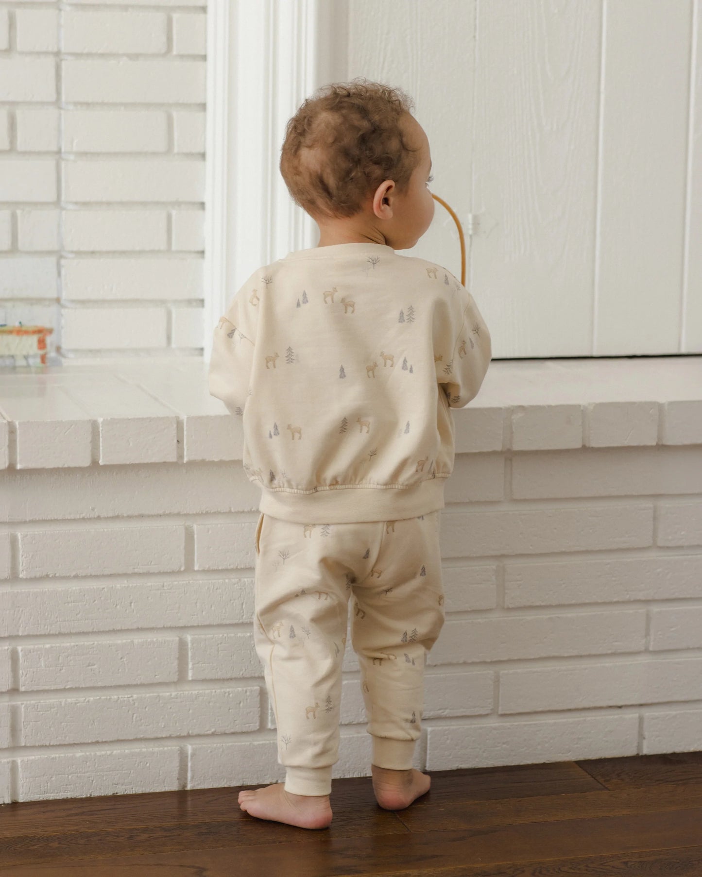 Quincy Mae Relaxed Sweatsuit in Deer