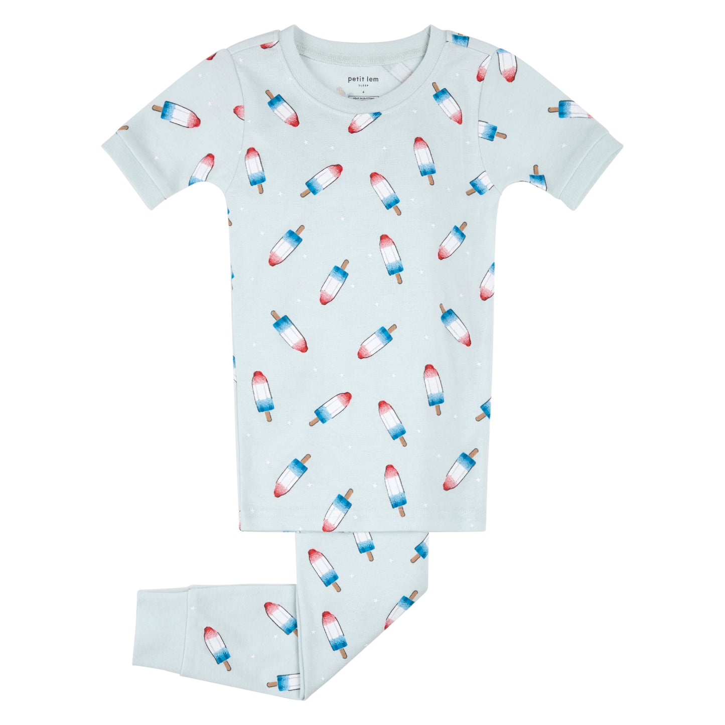 Petit Lem Summer Pj Tee & Pant Set in Rocket Pops