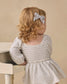 Quincy Mae Lainey Romper in Cloud Stripe