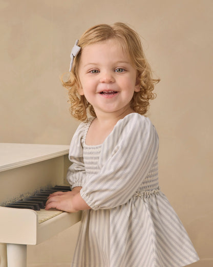 Quincy Mae Lainey Romper in Cloud Stripe