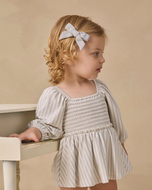 Quincy Mae Lainey Romper in Cloud Stripe