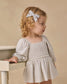 Quincy Mae Lainey Romper in Cloud Stripe