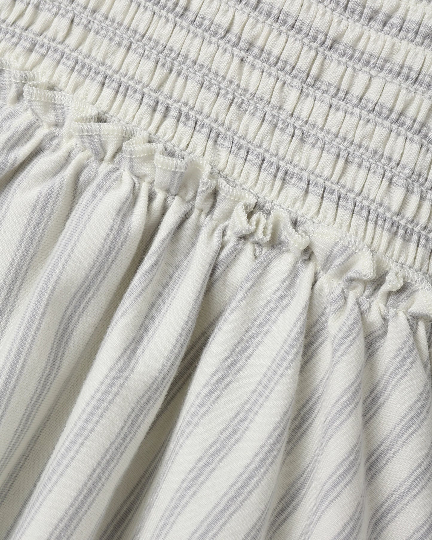 Quincy Mae Lainey Romper in Cloud Stripe