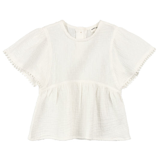 Miles the Label Flowy White Top
