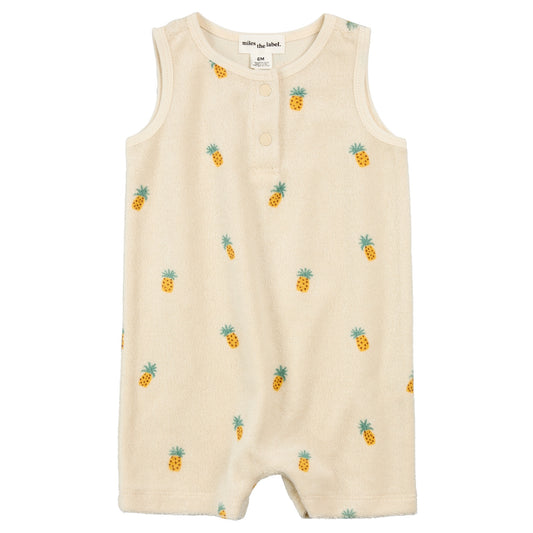 Miles the Label Terry Onepiece in Pineapple