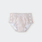 Petit Lem Swim Diaper in Taupe Seersucker Stripe