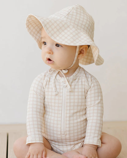 Quincy Mae Sun Hat in Oat Check