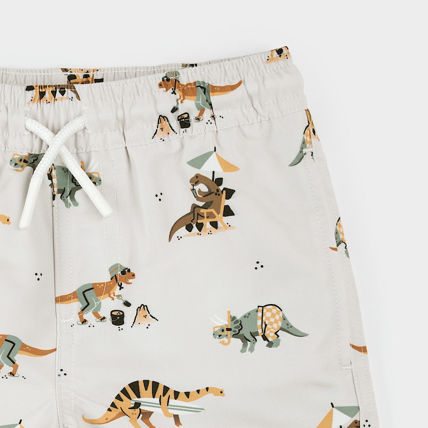 Petit Lem Swim Trunks in Beach Dinos
