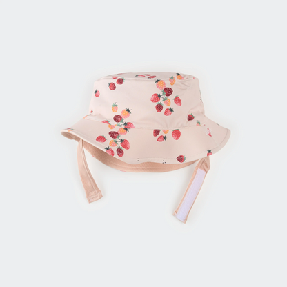 Petit Lem Reversible Sun Hat in Strawberry Print