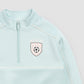 Miles the Label Aqua Half Zip Scuba Sweatshirt