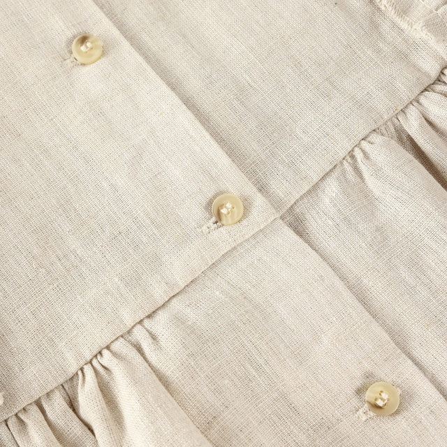 Huttelihut Linen Dress in Antique White