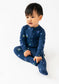 Belan J Foldover Cuff Footless Bamboo Sleeper in Blueberries