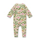 Wilson & Frenchy Organic Zipsuit with Feet in Ma Fleur