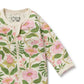 Wilson & Frenchy Organic Zipsuit with Feet in Ma Fleur