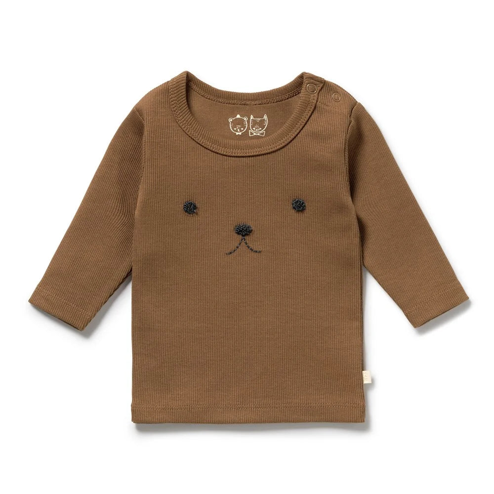 Wilson & Frenchy Organic Rib Top and Legging set in Nutmeg