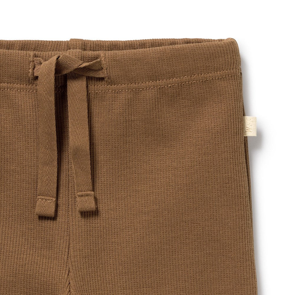 Wilson & Frenchy Organic Rib Top and Legging set in Nutmeg