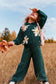 Deux Par Deux Flare Pant in Jasper Green