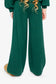 Deux Par Deux Flare Pant in Jasper Green