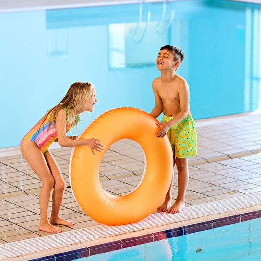 Color Kids Swim Shorts in Bananas