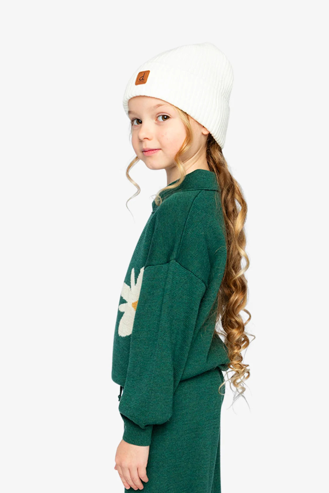 Deux Par Deux Knit Sweater in Jasper Green