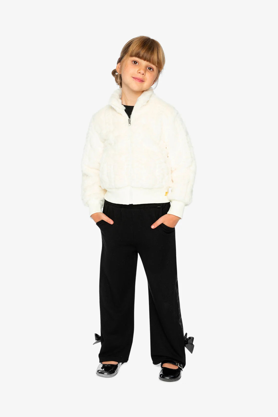 Deux Par Deux Faux Fur Jacquard Jacket