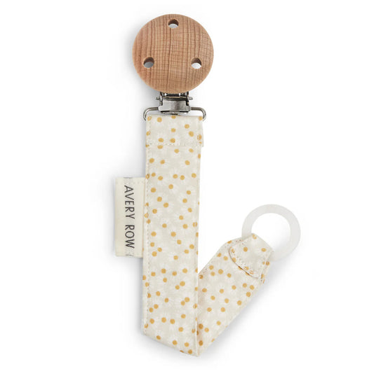 Avery Row Pacifier Holder in Daisy Meadow