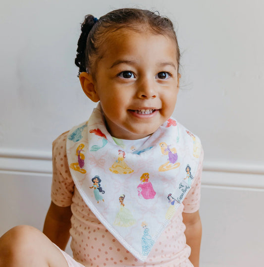 Copper Pearl 4 Pack Bandana Bibs in Disney Princess