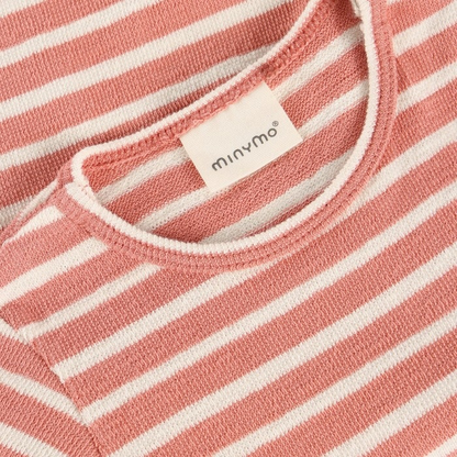 Minymo Romper in Rosette Stripe
