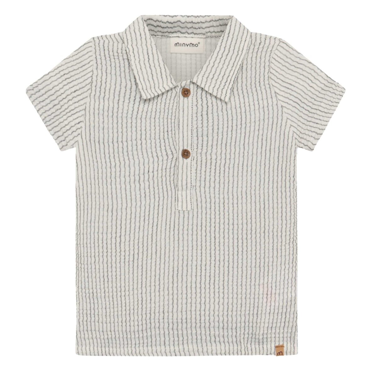 Minymo Woven Tee in Odyssey Gray
