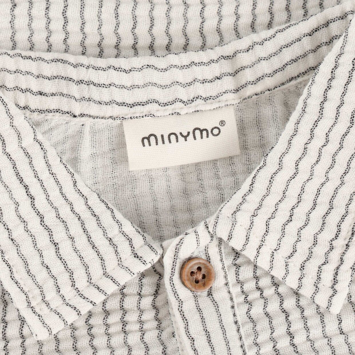 Minymo Woven Tee in Odyssey Gray