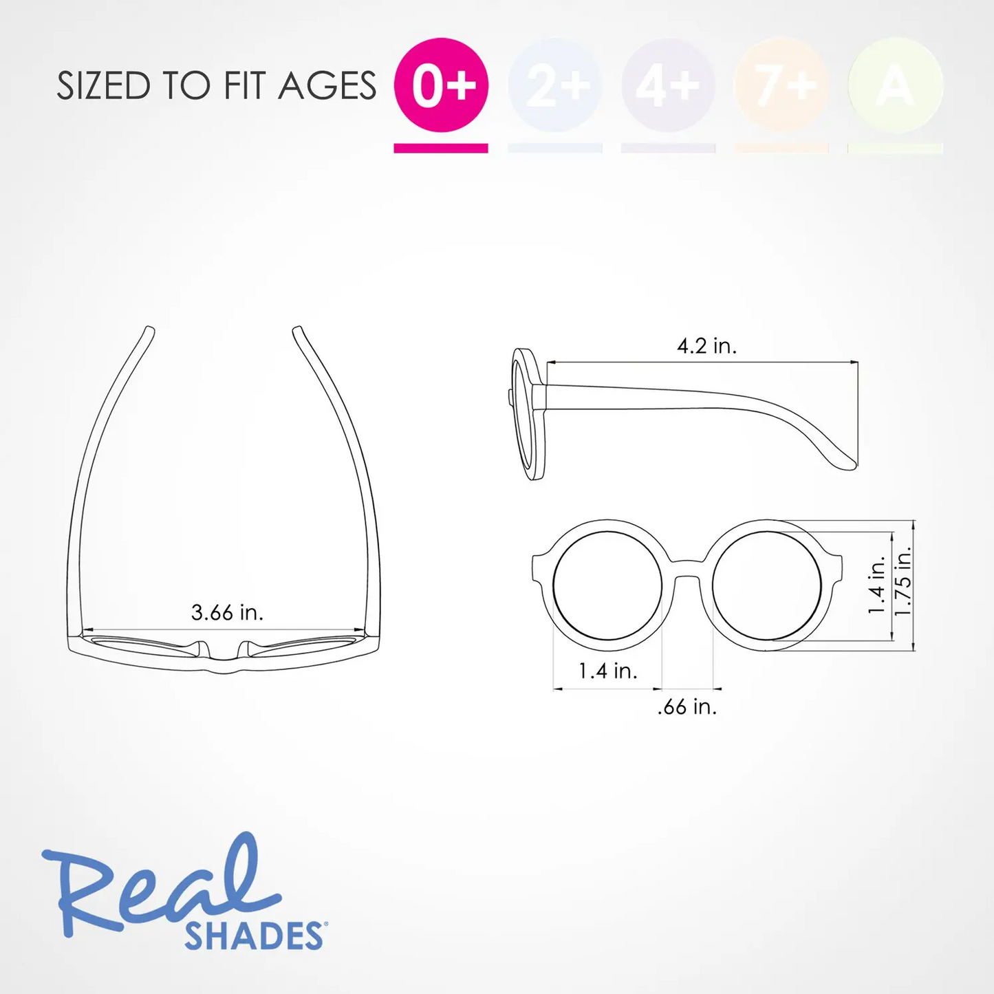 Real Shades Vibe Kids & Baby Sunglasses in Mauve