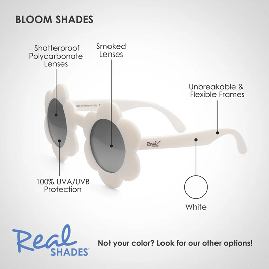 Real Shades Bloom Kids Sunglasses in White