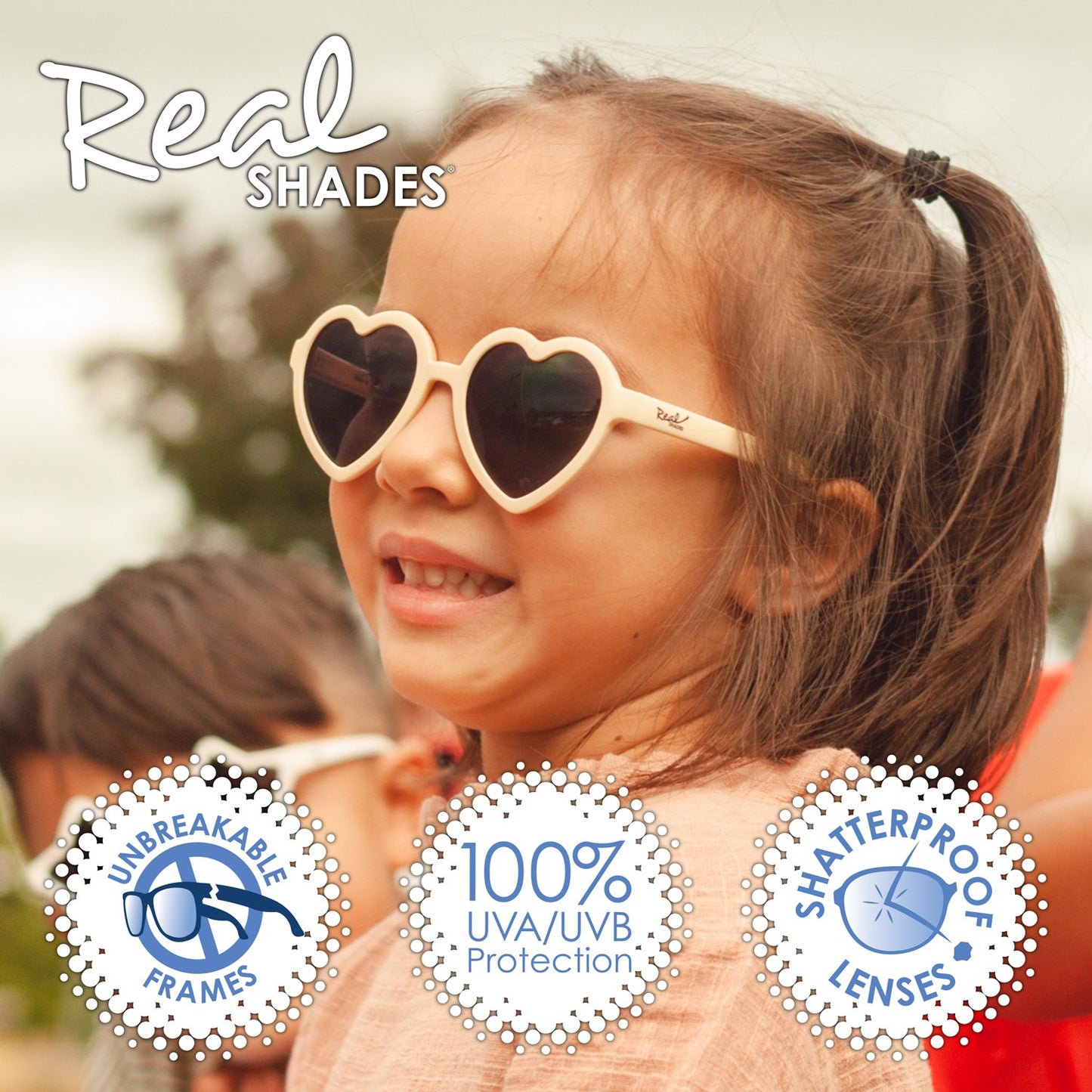 Real Shades Heart Kids Sunglasses in Samba