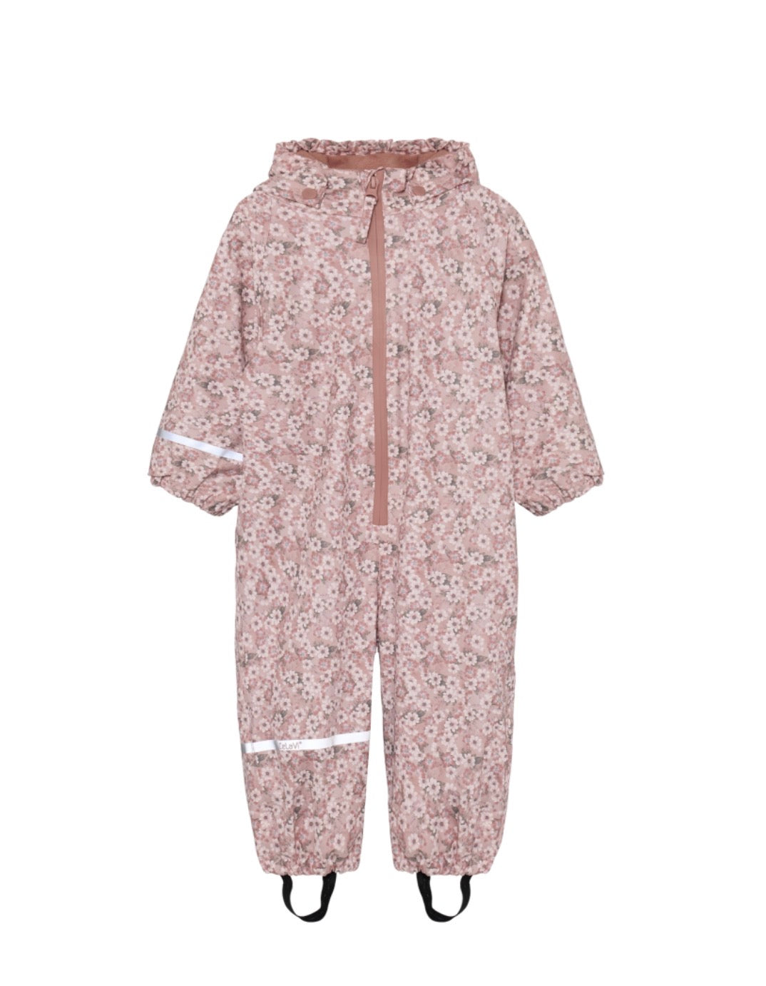 CeLaVi Fleece Lined Rain Suit in Pink Floral