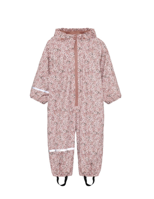 CeLaVi Fleece Lined Rain Suit in Pink Floral