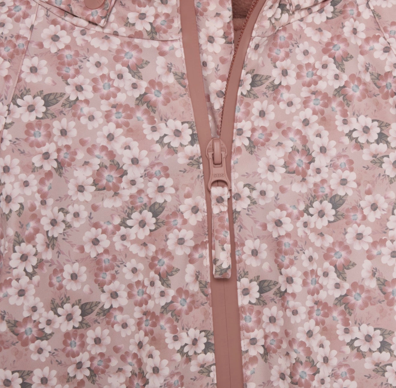 CeLaVi Fleece Lined Rain Suit in Pink Floral