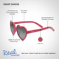 Real Shades Heart Kids Sunglasses in Samba