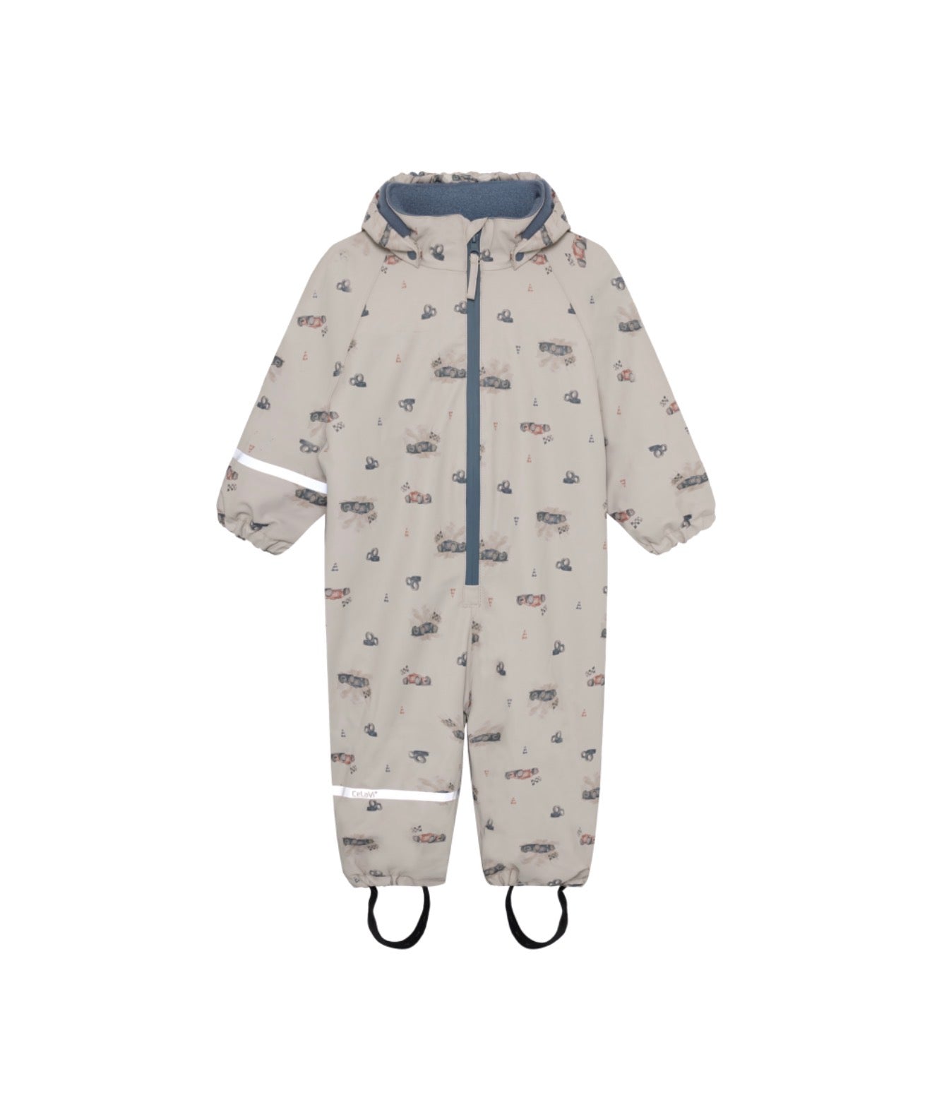 CeLaVi Fleece Lined Rain Suit in Vintage Race Car