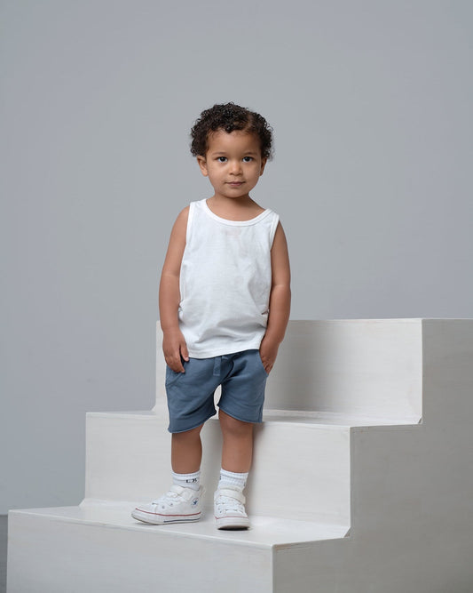 Little Bipsy Harem Short in Worn Indigo