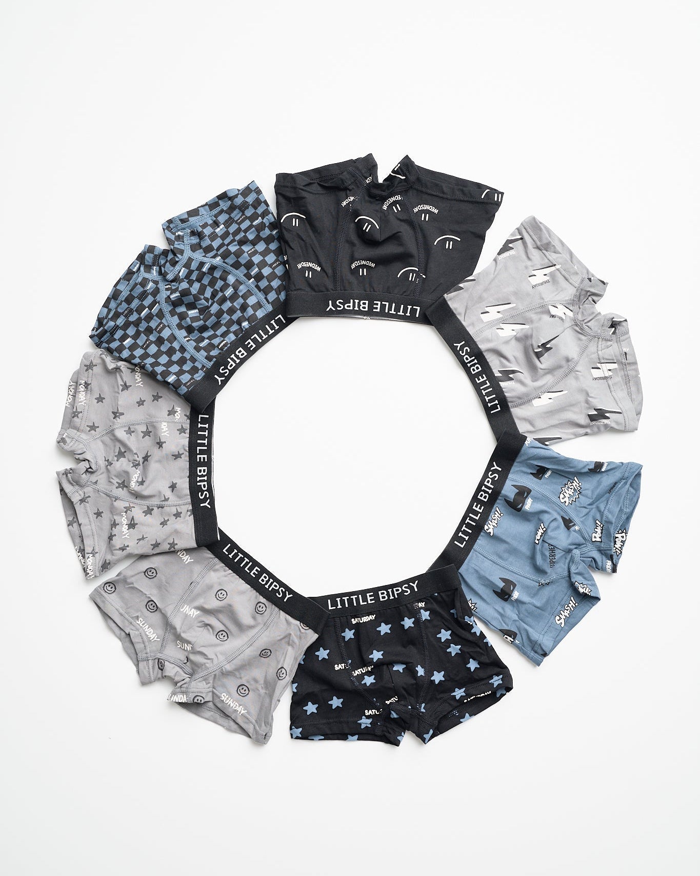 Little Bipsy Boxer Briefs - 7 Days a Week Pack