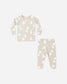 Quincy Mae Bamboo Pajama Set in Dancing Ghosts