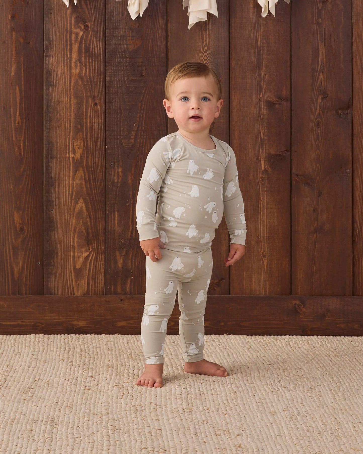 Quincy Mae Bamboo Pajama Set in Dancing Ghosts