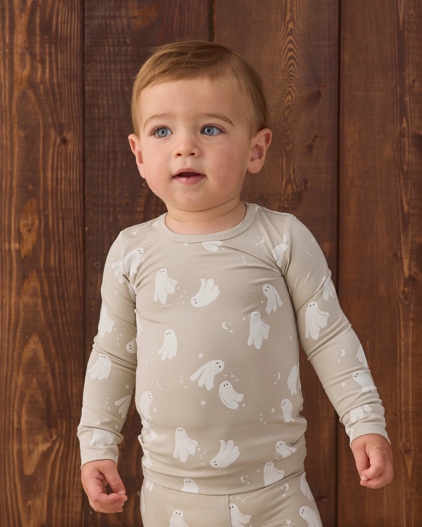 Quincy Mae Bamboo Pajama Set in Dancing Ghosts