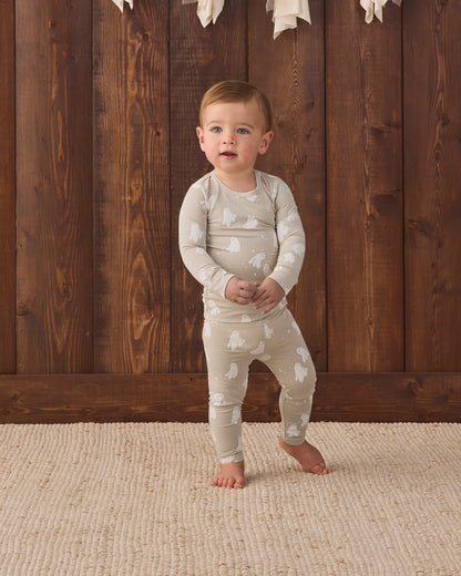 Quincy Mae Bamboo Pajama Set in Dancing Ghosts