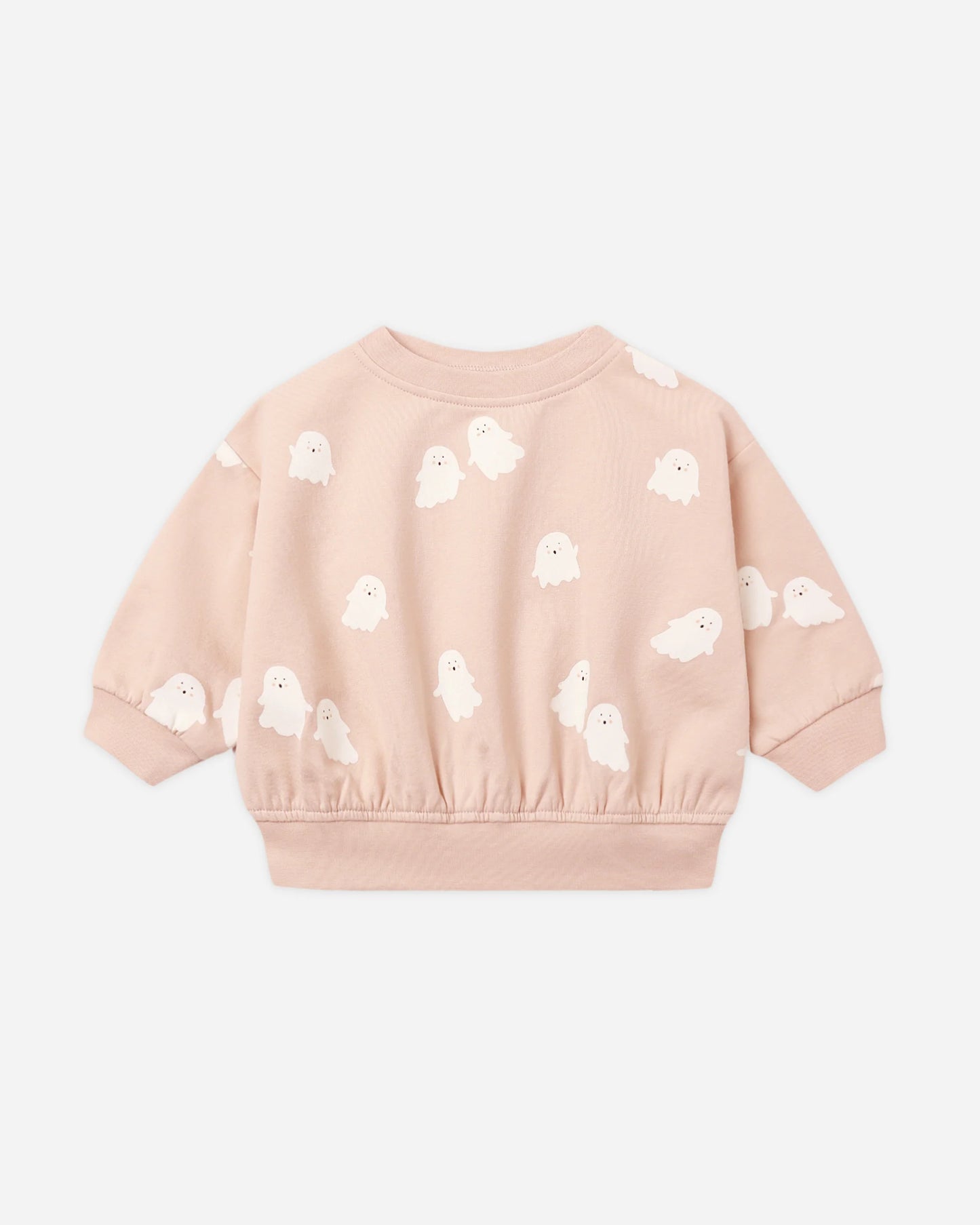 Quincy Mae Relaxed Fleece Sweatsuit Set in Sweet Ghost