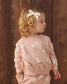 Quincy Mae Relaxed Fleece Sweatsuit Set in Sweet Ghost