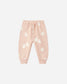 Quincy Mae Relaxed Fleece Sweatsuit Set in Sweet Ghost
