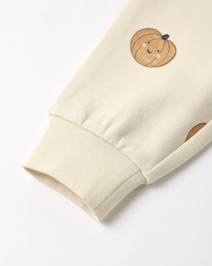 Quincy Mae Relaxed Fleece Sweatsuit Set in Lil Pumpkin