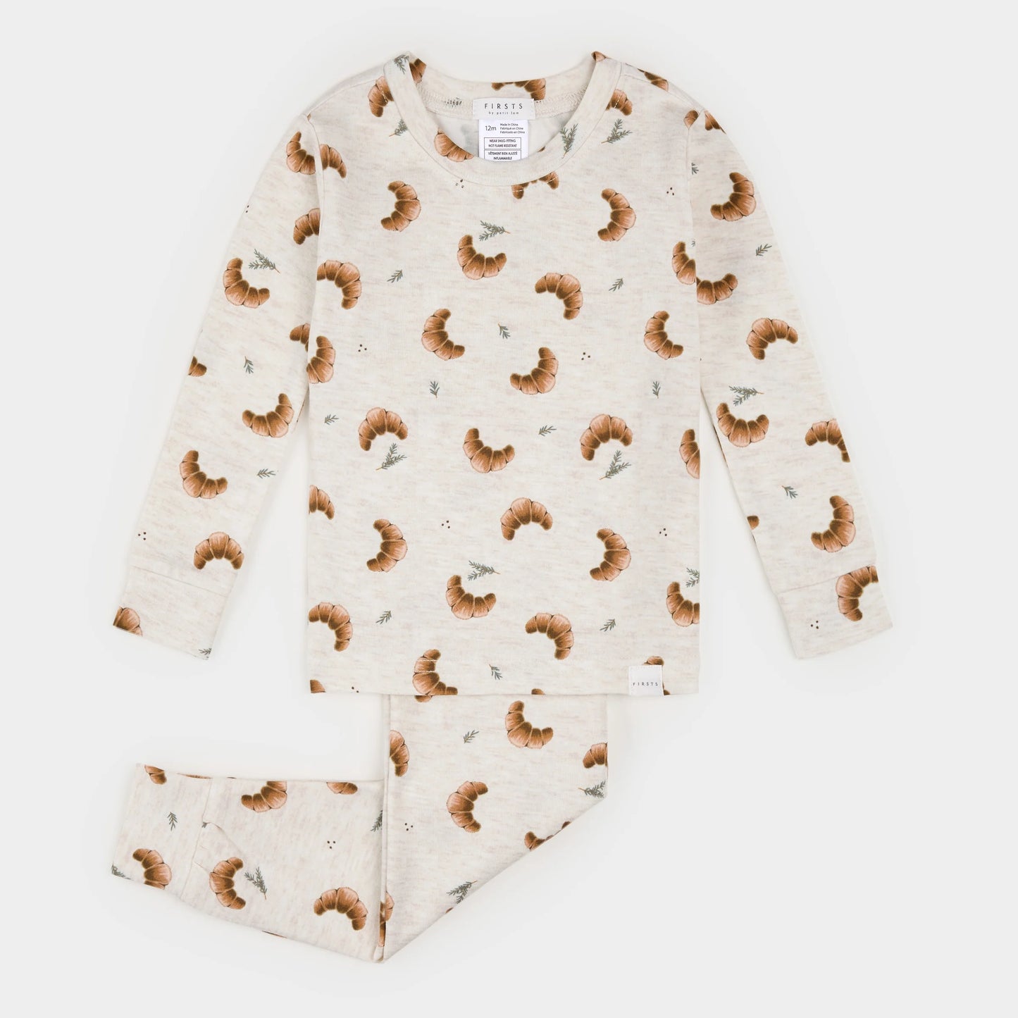 Petit Lem Infant PJ Set in Croissant