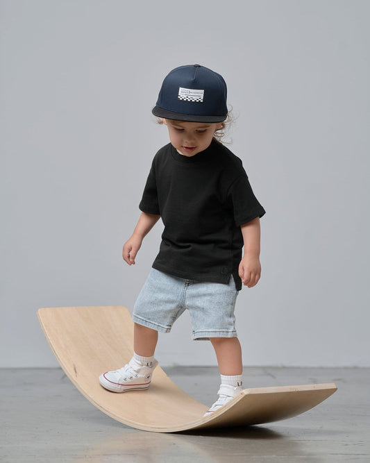 Little Bipsy Trucker Hat in Worn Indigo